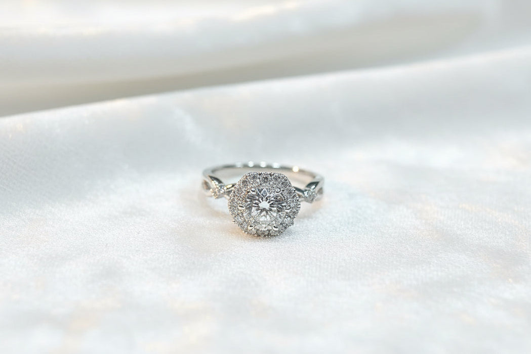 The Legacy Ribbon | Petal Crisscross Ring Setting