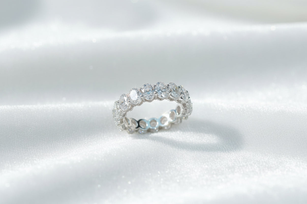 Timeless Muse | Cultivated Oval Full Eternity Ring (Finished Product)