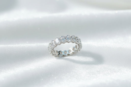 Timeless Muse | Cultivated Oval Full Eternity Ring (Finished Product)