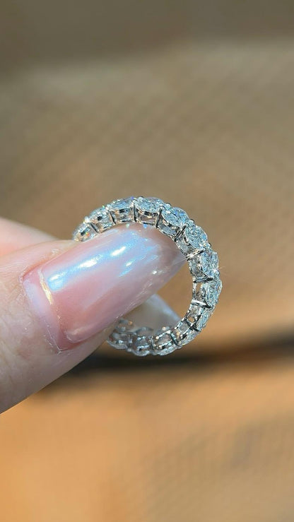 Timeless Muse | Cultivated Oval Full Eternity Ring (Finished Product)
