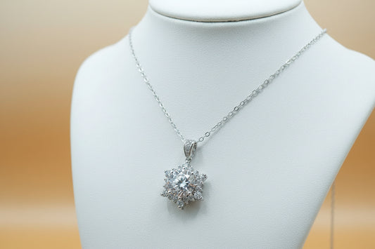 Dewdrop Sparkle | 雪花形頸鏈