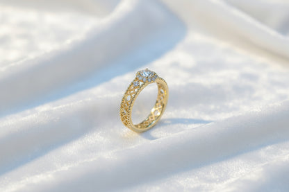 Stellar Destiny | 18K 金色鏤空戒指 （成品）