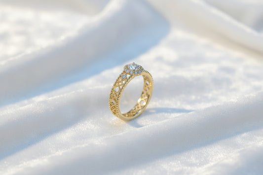 Stellar Destiny | 18K Gold Filigree Ring (Finished Product)