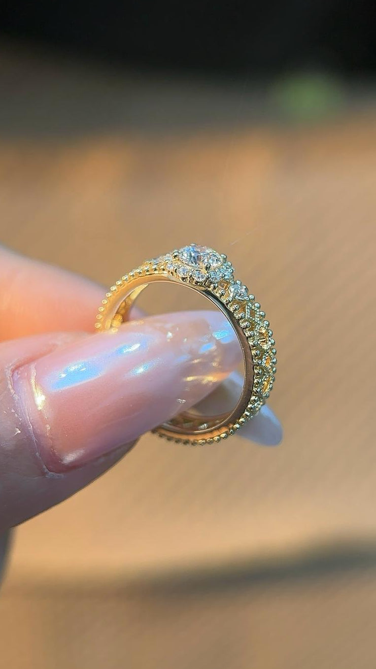 Stellar Destiny | 18K 金色鏤空戒指 （成品）