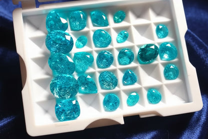 Lab-grown Paraiba Tourmaline (Oval, Marquise, Cushion, 10 carats and up)