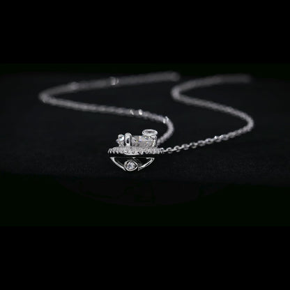 Devotion | Heart-Cut Halo Necklace