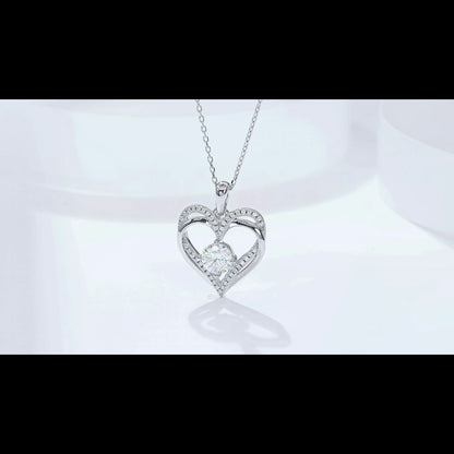 Multi-Faceted Self | Hollow Double Heart Necklace