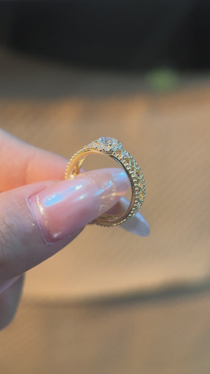 Stellar Destiny | 18K 金色鏤空戒指 （成品）