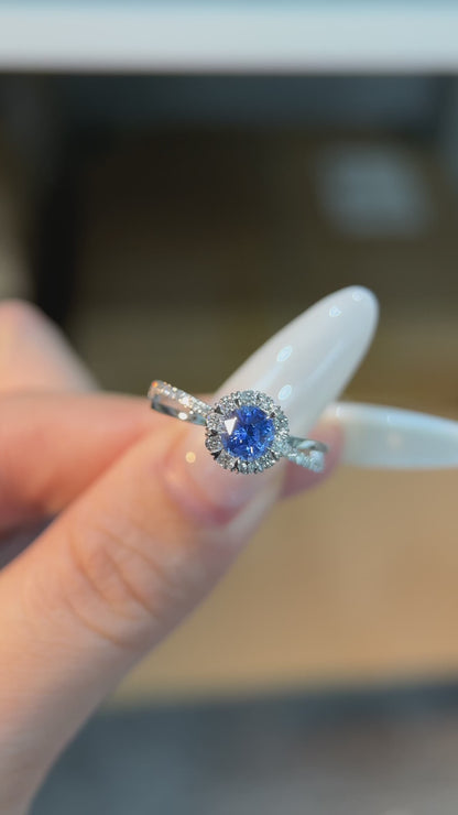 Twilight Intersection | Interwoven Diamond Engagement Ring Setting